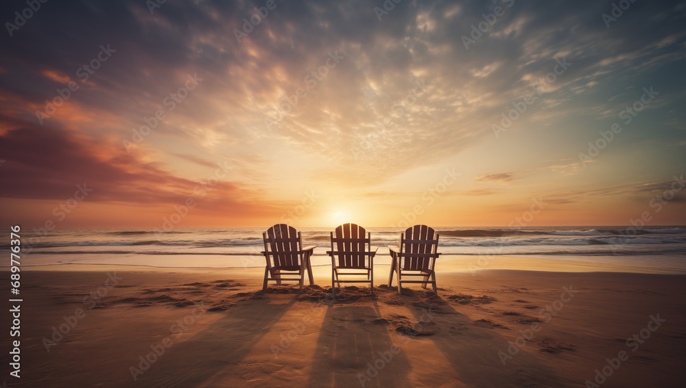chairs on the beach chairs on the beach
