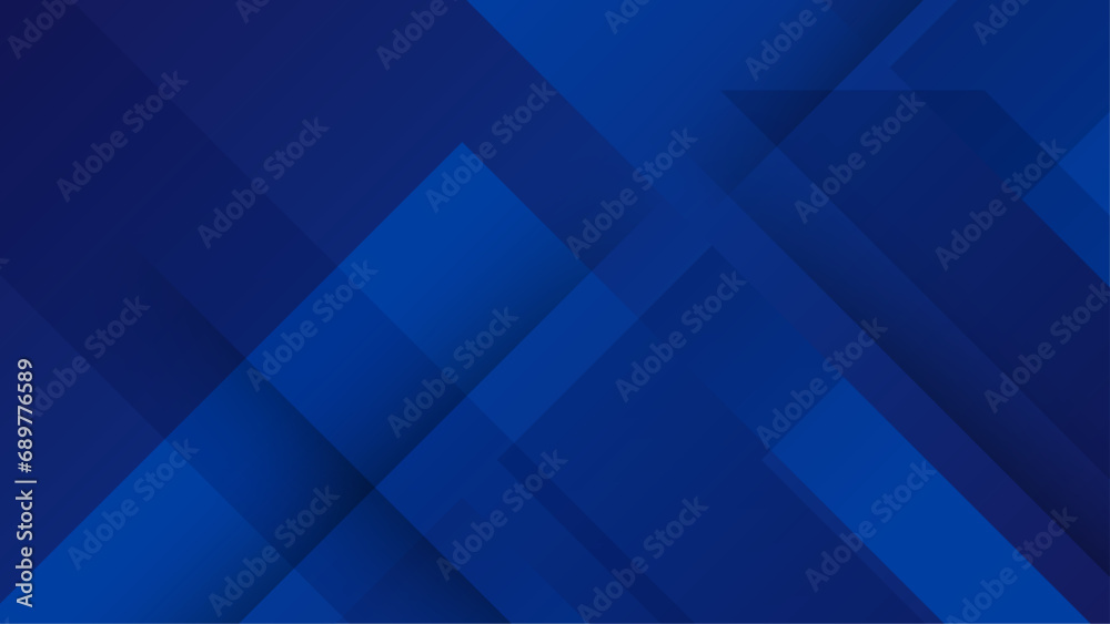 Blue vector gradient abstract background with shapes elements. Suit for business, corporate, banner, brochure, poster, cover and presentation background - obrazy, fototapety, plakaty 