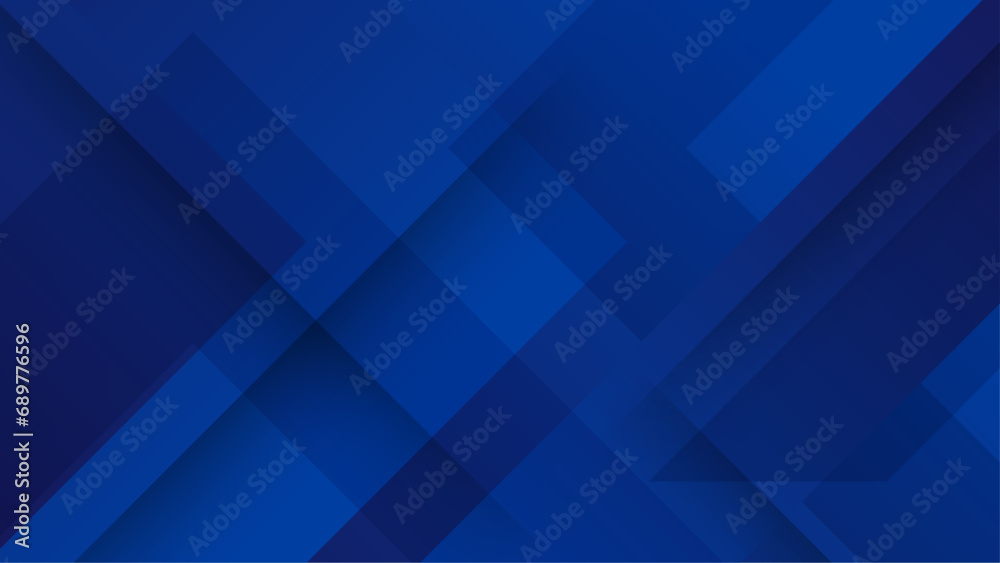 Blue abstract background with shapes. Suit for business, corporate, banner, brochure, poster, cover and presentation background - obrazy, fototapety, plakaty 