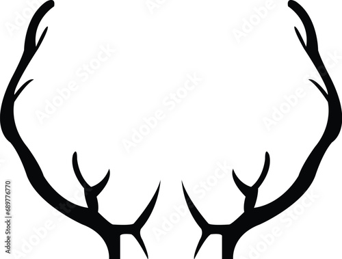 Deer antlers silhouette Instant Download. Reindeer Antlers SVG, EPS, PNG, jpg, dxf Digital File Download photo