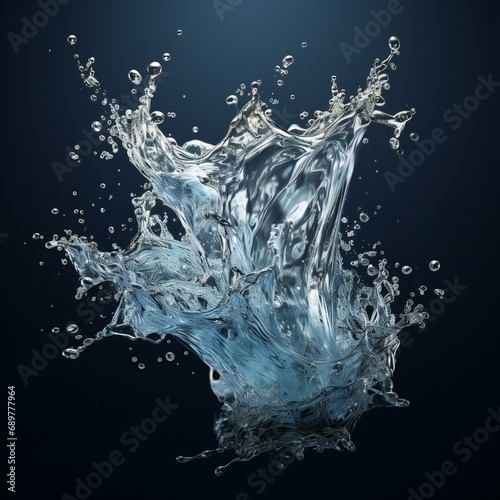 realistic water splash