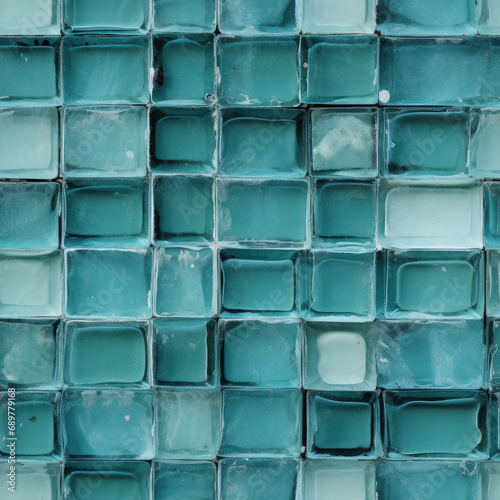 Seamless texture of glass blocks.