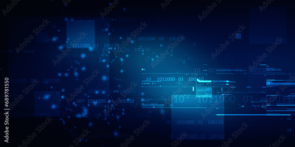 2d illustration Abstract futuristic electronic circuit technology background 2d illustration Abstract futuristic electronic circuit technology background
