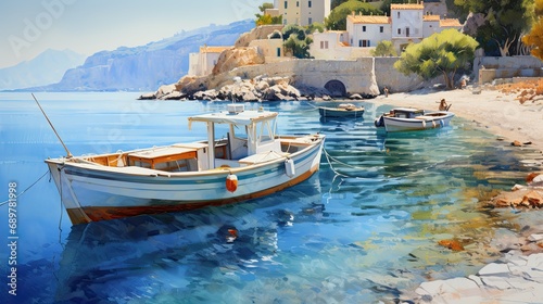 Fototapeta Naklejka Na Ścianę i Meble -  Beaches and bays of the Mediterranean coast of Greece