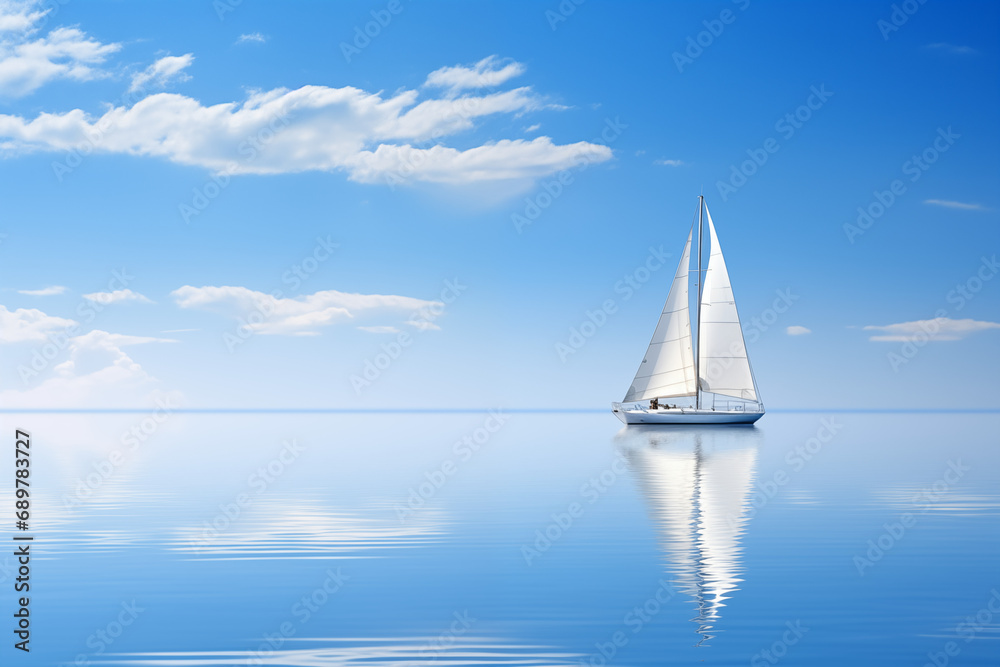 Obraz premium sailing boat on the sea