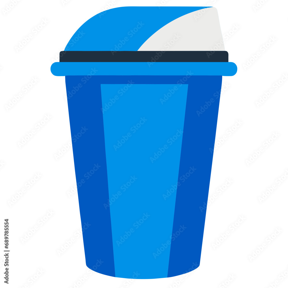 Blue Trash Can SVG: Eco-Friendly Waste Management Illustration Blue Trash Can SVG: Eco-Friendly Waste Management Illustration
