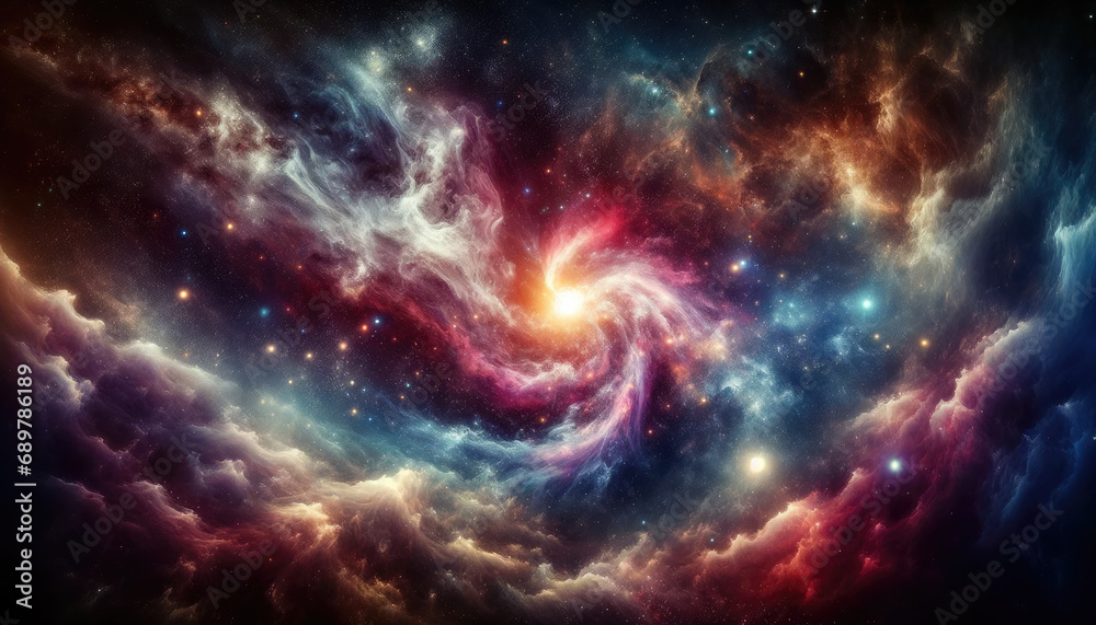Nebula galaxies in space wallpaper background