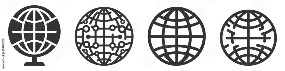 Go to web symbol icon vector illustration set on white background. Icon pack, collection Go to web symbol icon vector illustration set on white background. Icon pack, collection