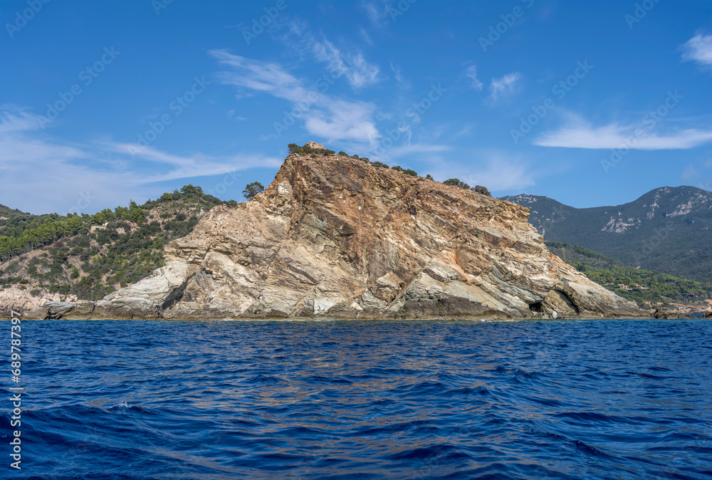 Rossa island from south, Argentario, Italy