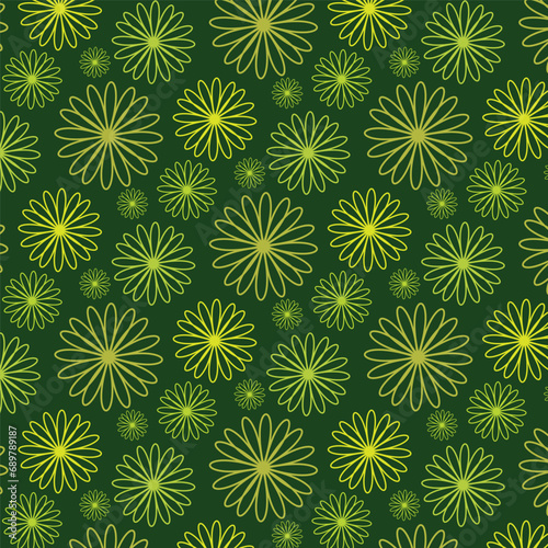 Abstract floral pattern geometric texture background, luxury pattern, stylish vector graphic