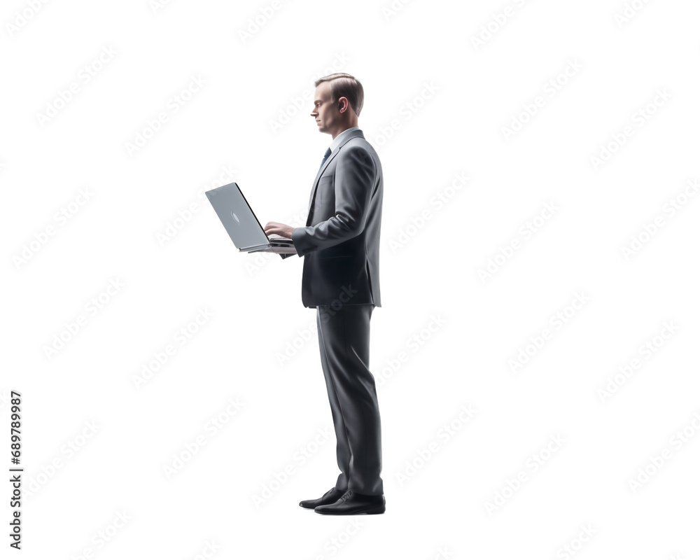 businessman with laptop