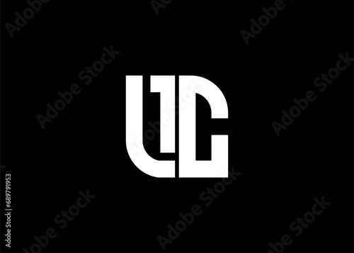 Monogram Letter LC Logo Design vector template