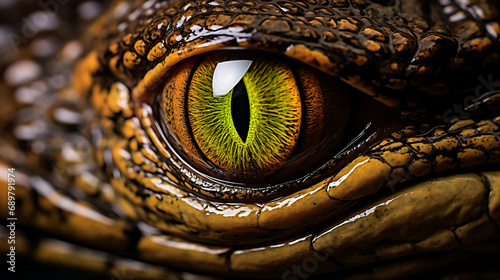 crocodile eye, macro photography