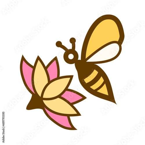 Bee and Lotus