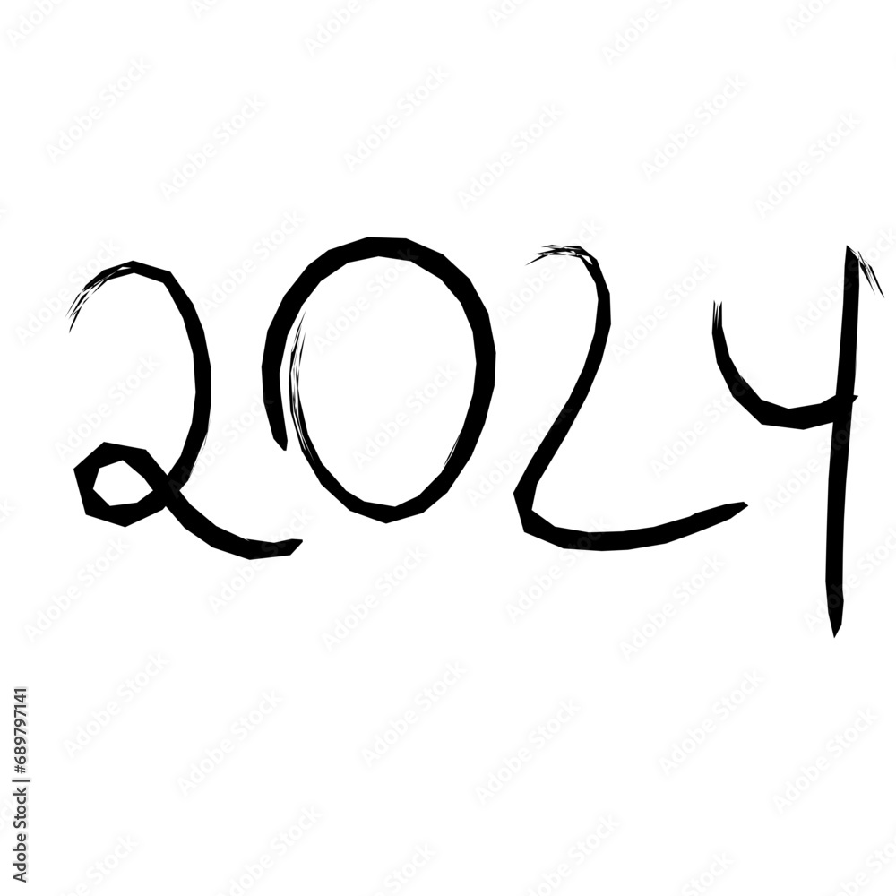 2024 brush writing 2024 brush writing