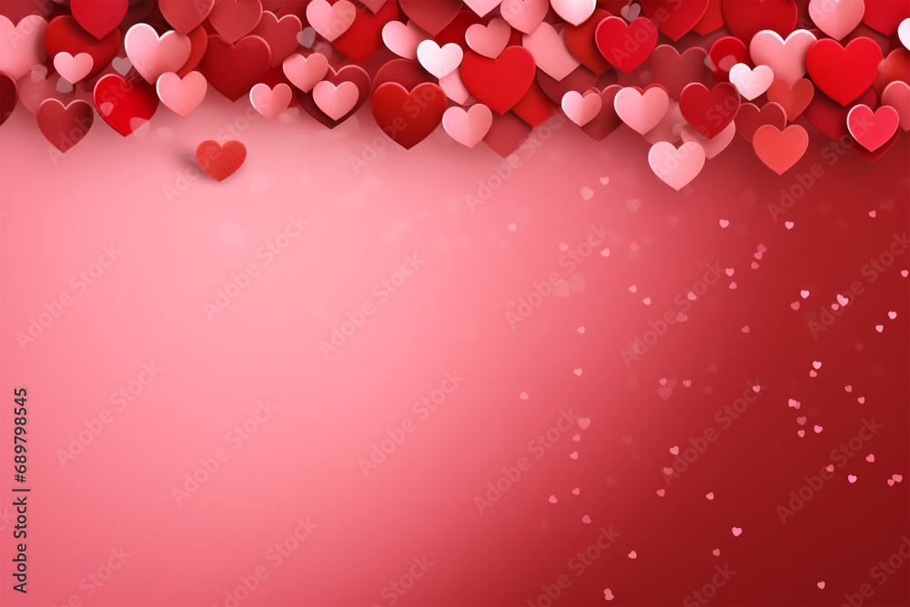 Herzlicher Valentinstag - Ein liebevolles Bild, das die Romantik und Zuneigung des Valentinstags mit einem kreativen Herzrahmen in den Mittelpunkt stellt