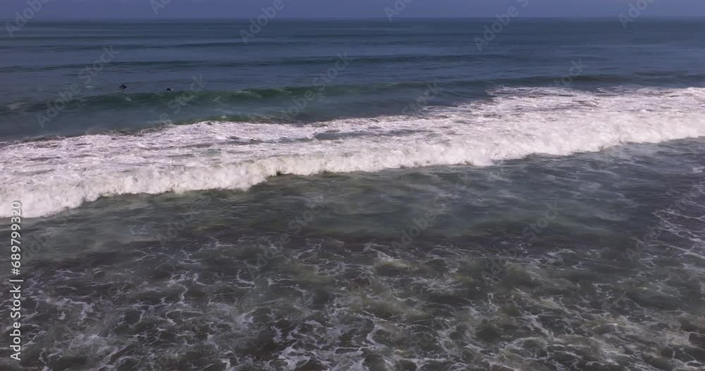 Ocean waves seen from above, Seminyak beach, Bali, Indonesia Ocean waves seen from above, Seminyak beach, Bali, Indonesia
