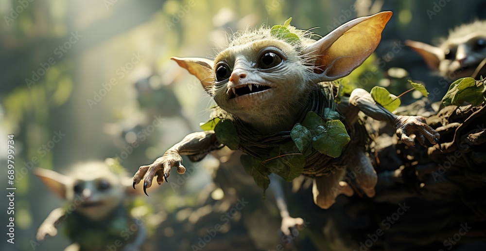 Adorable Fantasy Creatures in the Forest Adorable Fantasy Creatures in the Forest