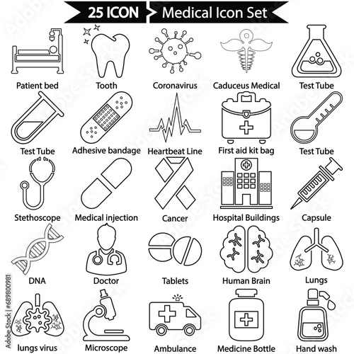 Medical Line Icon Pack