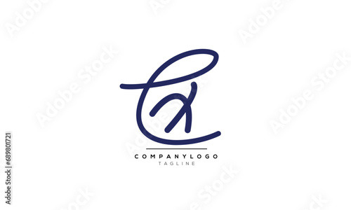 Alphabet letters Initials Monogram logo EX, EX INITIAL, EX letter