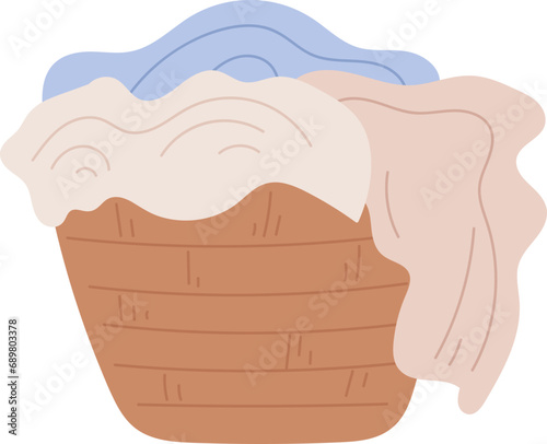 Laundry Basket With Clothes