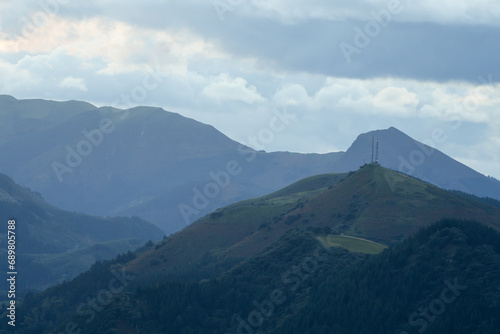 Mount Ubieta from Burgueño with Galarraga and Ganekogorta in the background