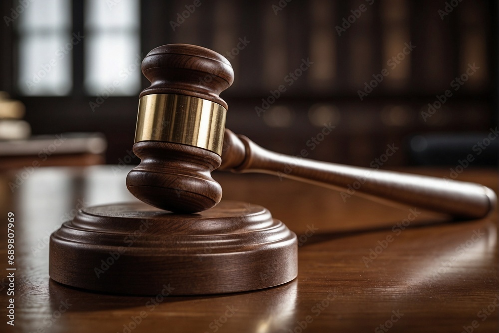 Judge's gavel on a stand: symbol of fair justice. Judge's gavel on a stand: symbol of fair justice.