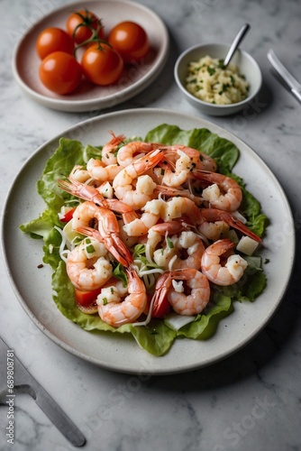 Luscious and Refined: Shrimp and Greens Salad