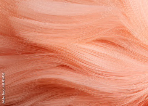 Abstract hairy background in the color of the year 2024 Peach Fuzz