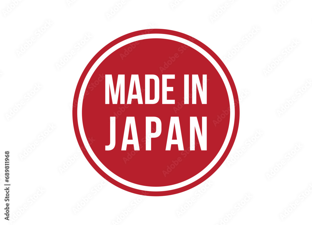 Made in Japan red banner design vector illustration Made in Japan red banner design vector illustration