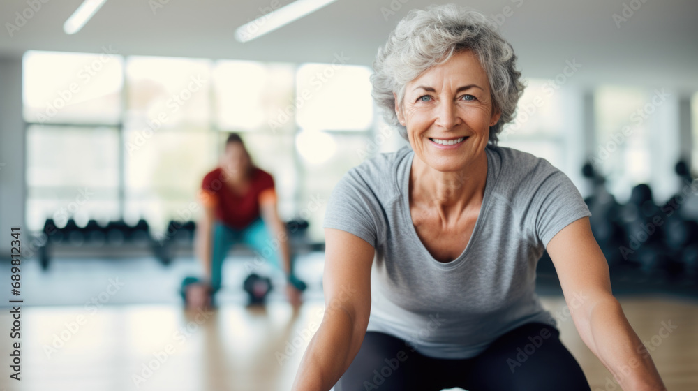 A woman in a blue tank top smiles at the camera. A woman in a blue tank top smiles at the camera.