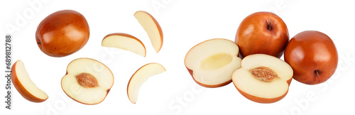 Foto jujube or chinese date isolated on white background