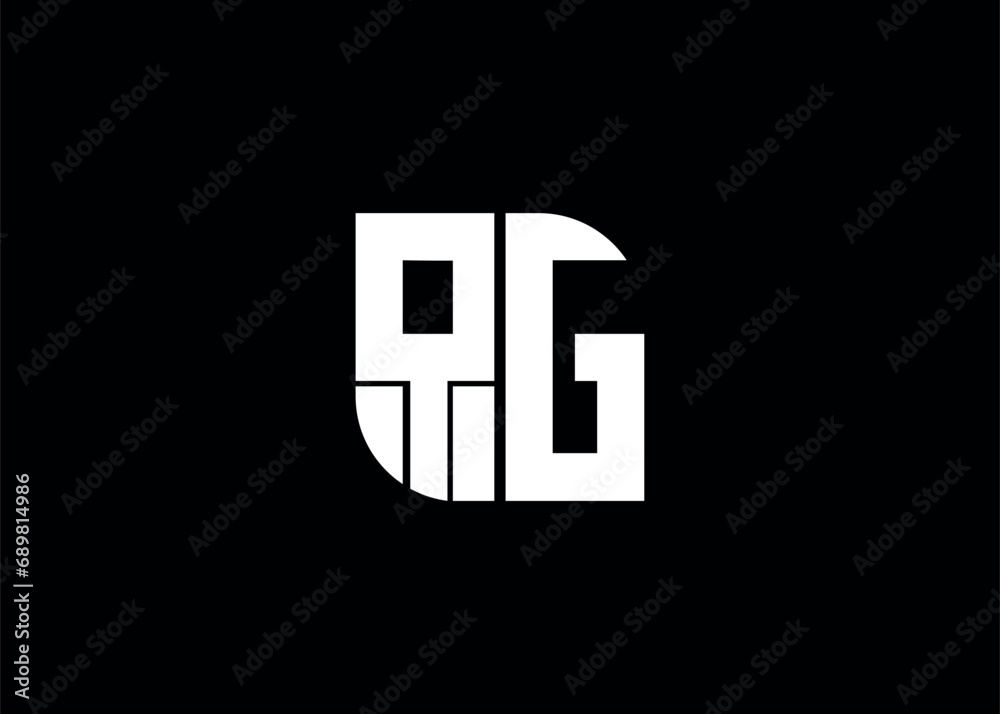 Monogram Letter QG Logo Design vector template Monogram Letter QG Logo Design vector template