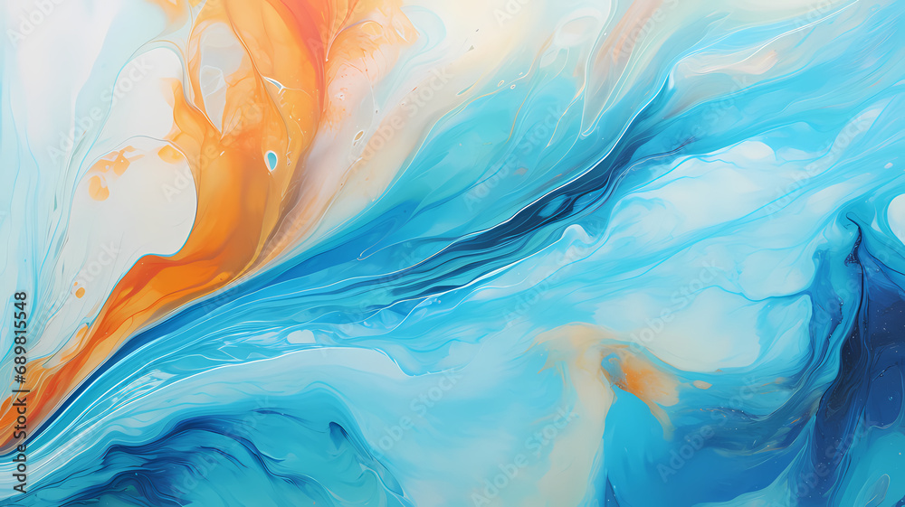 Fototapeta premium watercolor painting of rainbow colors, abstract art background, wallpaper, design resource, art over white background