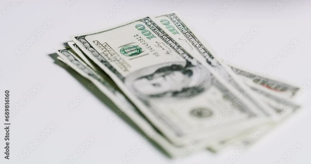 Person, hands and counting money or dollar of American currency in finance or exchange. Closeup of accountant in financial investment, counterfeiting or US value for stock, trading or bank profit Person, hands and counting money or dollar of American currency in finance or exchange. Closeup of accountant in financial investment, counterfeiting or US value for stock, trading or bank profit