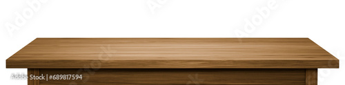 Wooden Table Template, Mock-up for Product Display. 3D Illustration