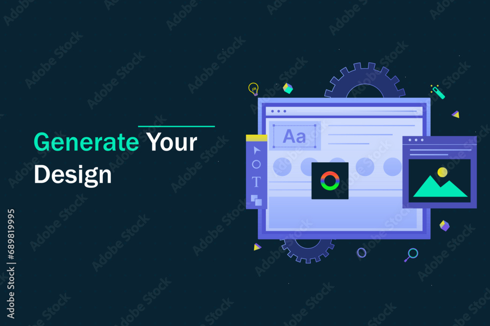 Graphics Design Vector concept for Landing Page template. Use for ...