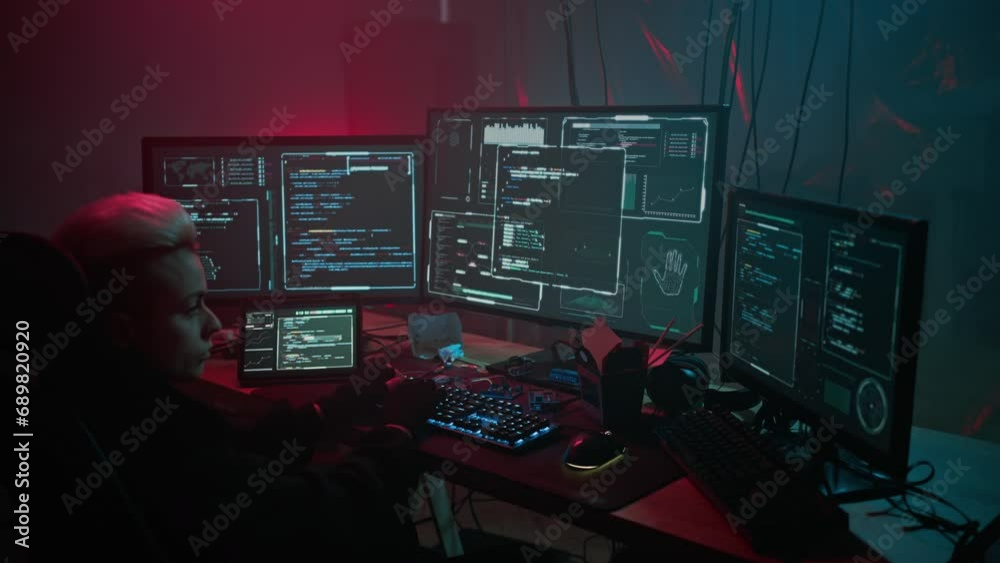 Female hacker codes program to improve security of company Female hacker codes program to improve security of company
