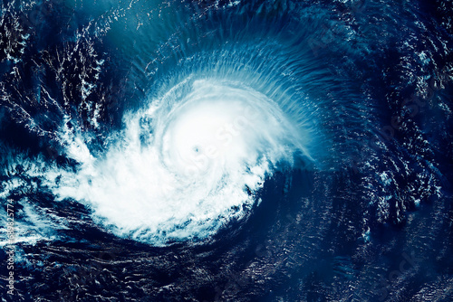 Fototapeta Naklejka Na Ścianę i Meble -  Hurricane, typhoon from space. Elements of this image furnished by NASA