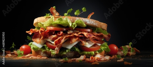 Club sandwich with chicken ...