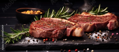 Barbecue dry aged wagyu rib...