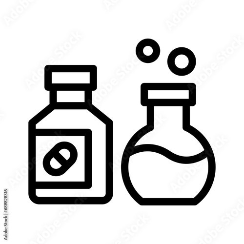 pharmaceutical line icon illustration vector graphic. Simple element illustration vector graphic, suitable for app, websites, and presentations isolated on white background