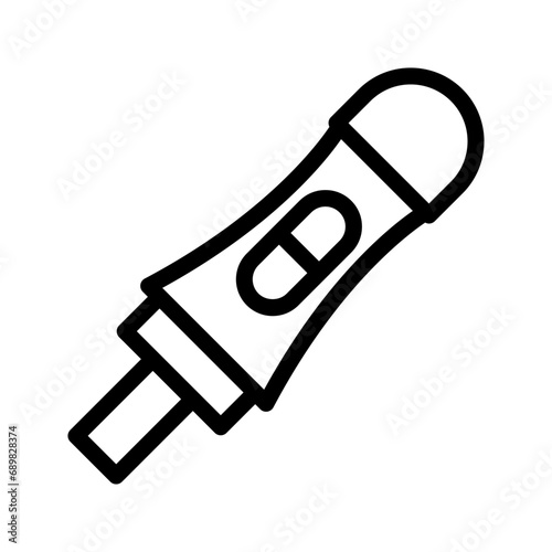 pregnancy test line icon illustration vector graphic. Simple element illustration vector graphic, suitable for app, websites, and presentations isolated on white background