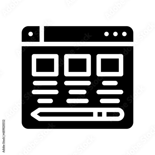 browser glyph icon