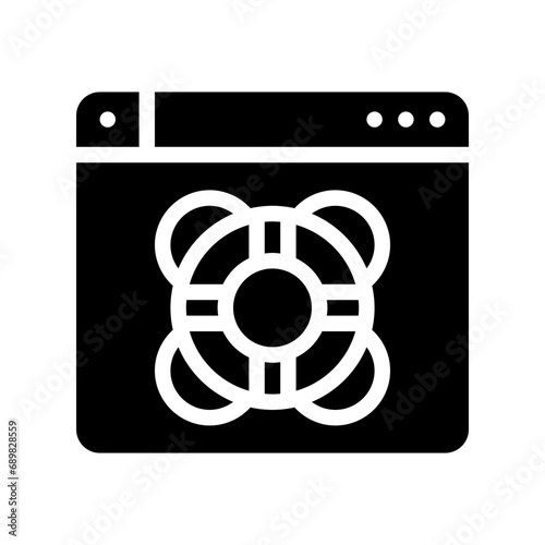 lifesaver glyph icon
