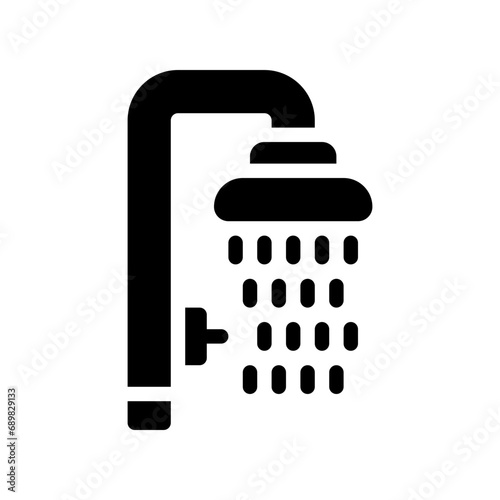 shower head glyph icon