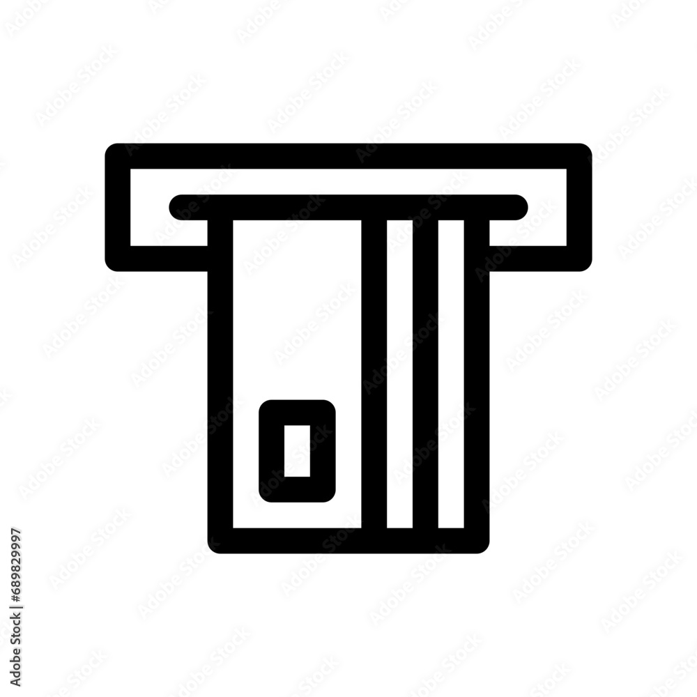 atm machine line icon atm machine line icon