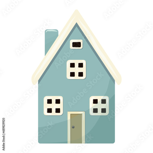 Cozy cartoon house. 