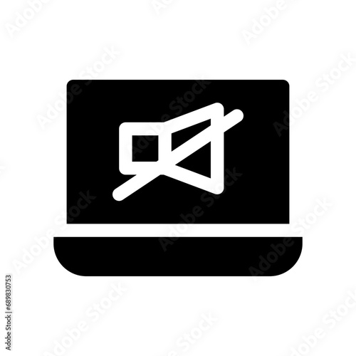 laptop glyph icon