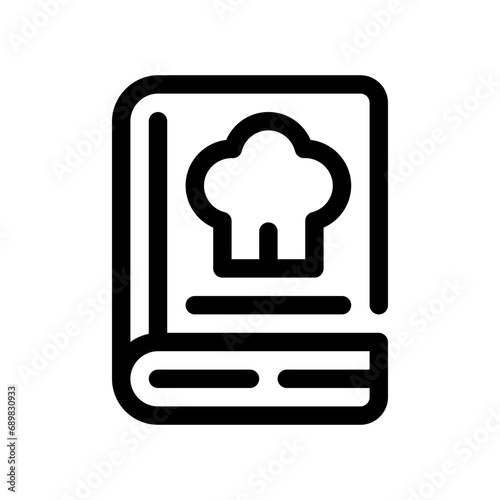 cook book line icon